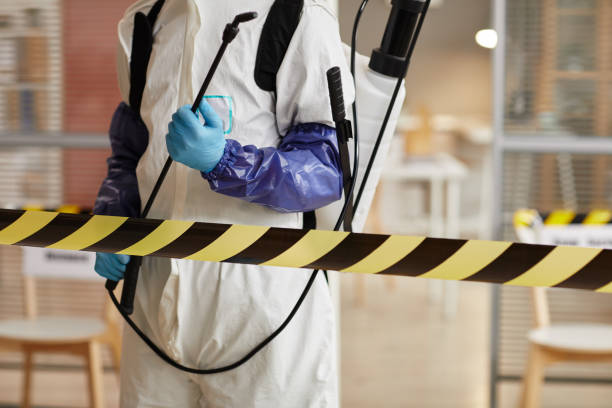 Professional Biohazard Cleanup technician working in Marbury, MD
